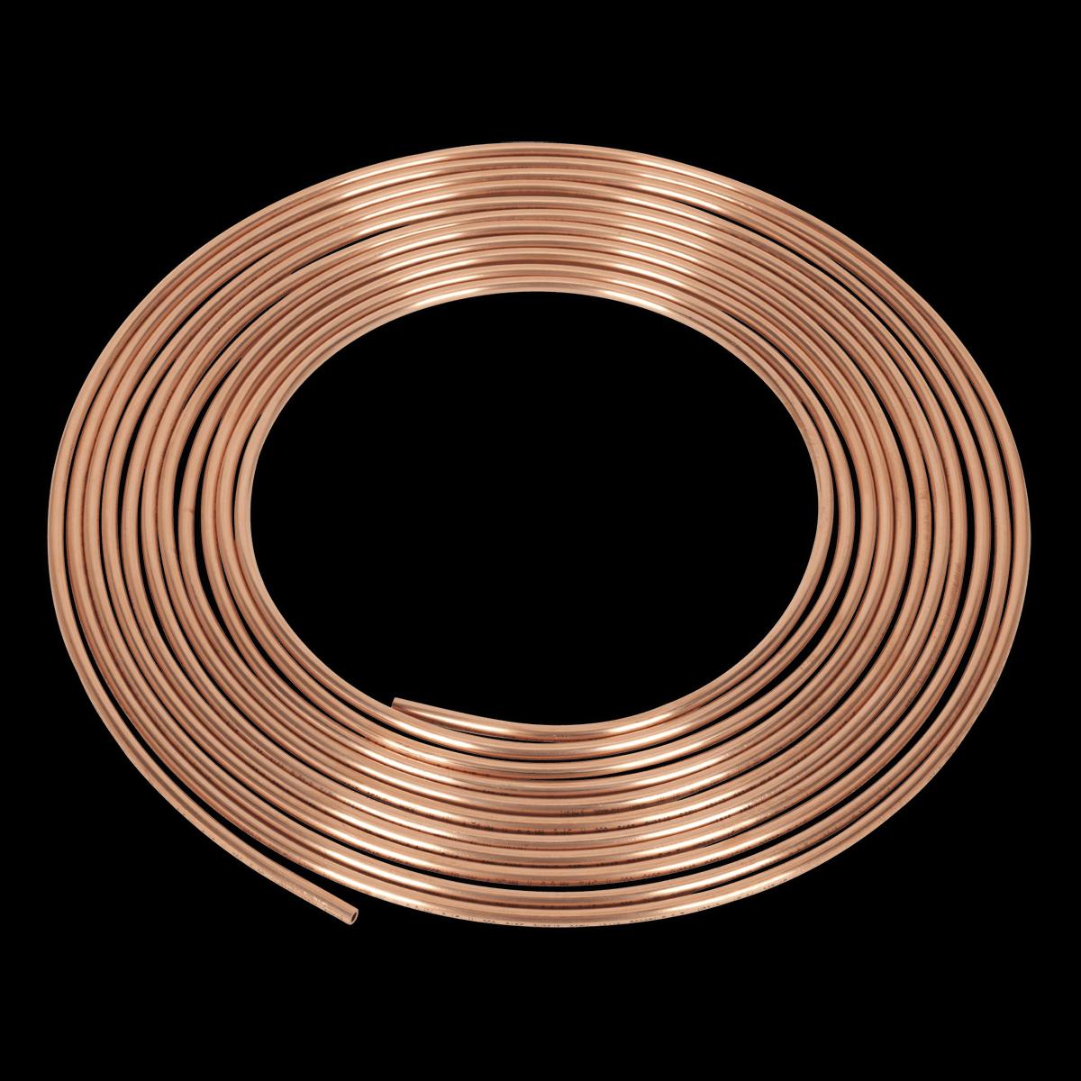 Sealey CBP002 Brake Pipe Copper Tubing 22 Gauge 316 x 25ft BS EN 12449 C106
