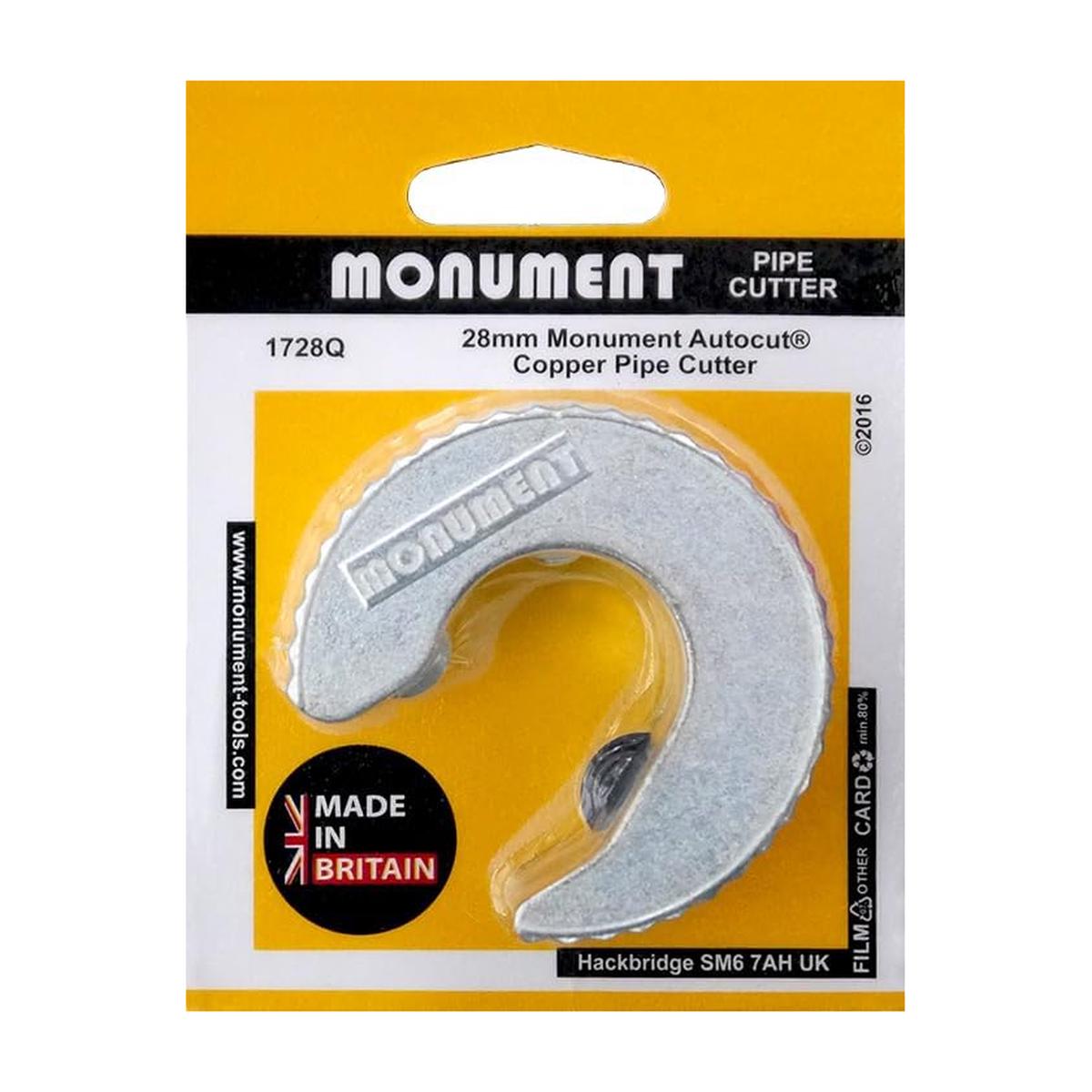Monument Autocut 28mm Copper Pipe Cutter 8211 1728Q