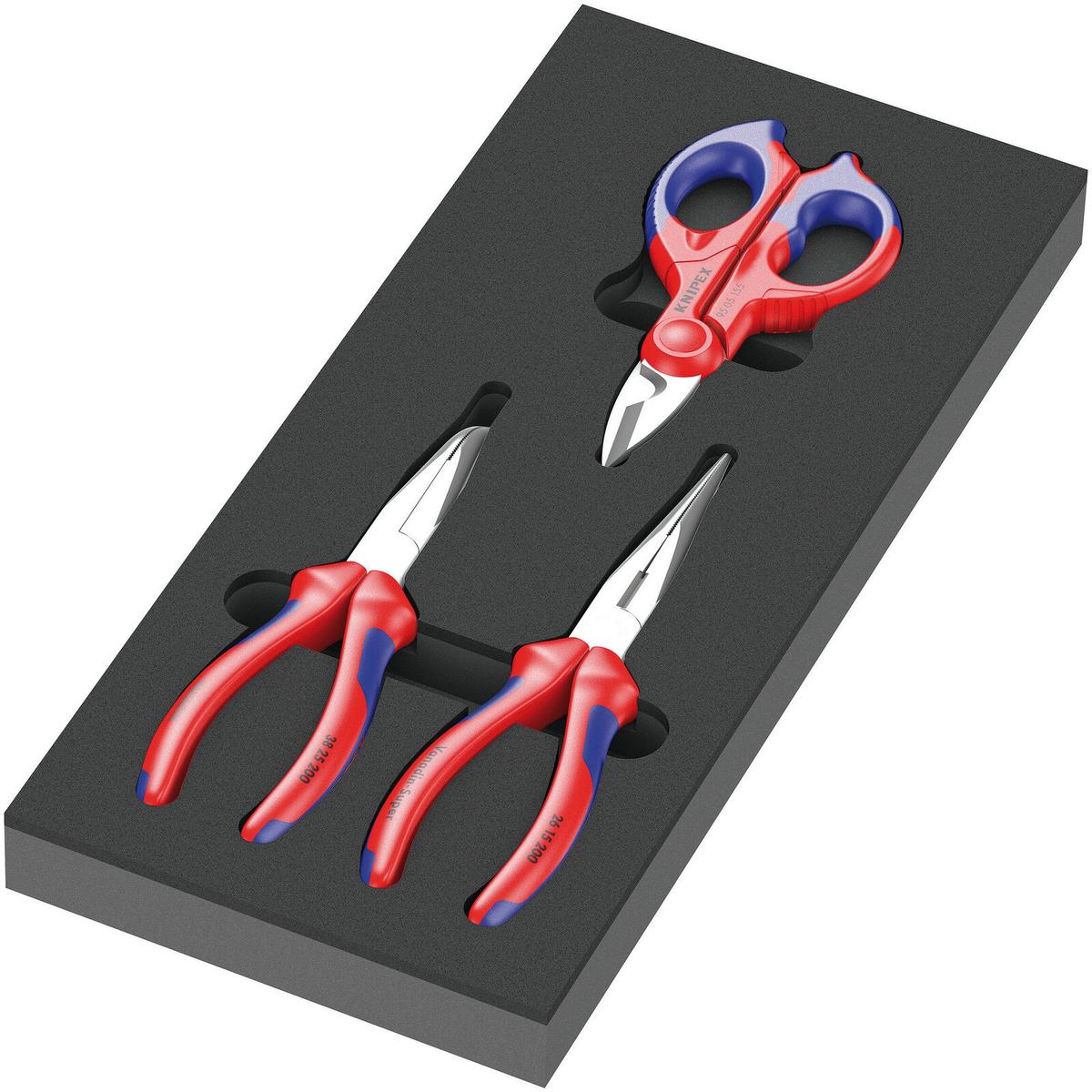 Wera Knipex 150181 (9781) 3 Piece Plier Foam Module Set