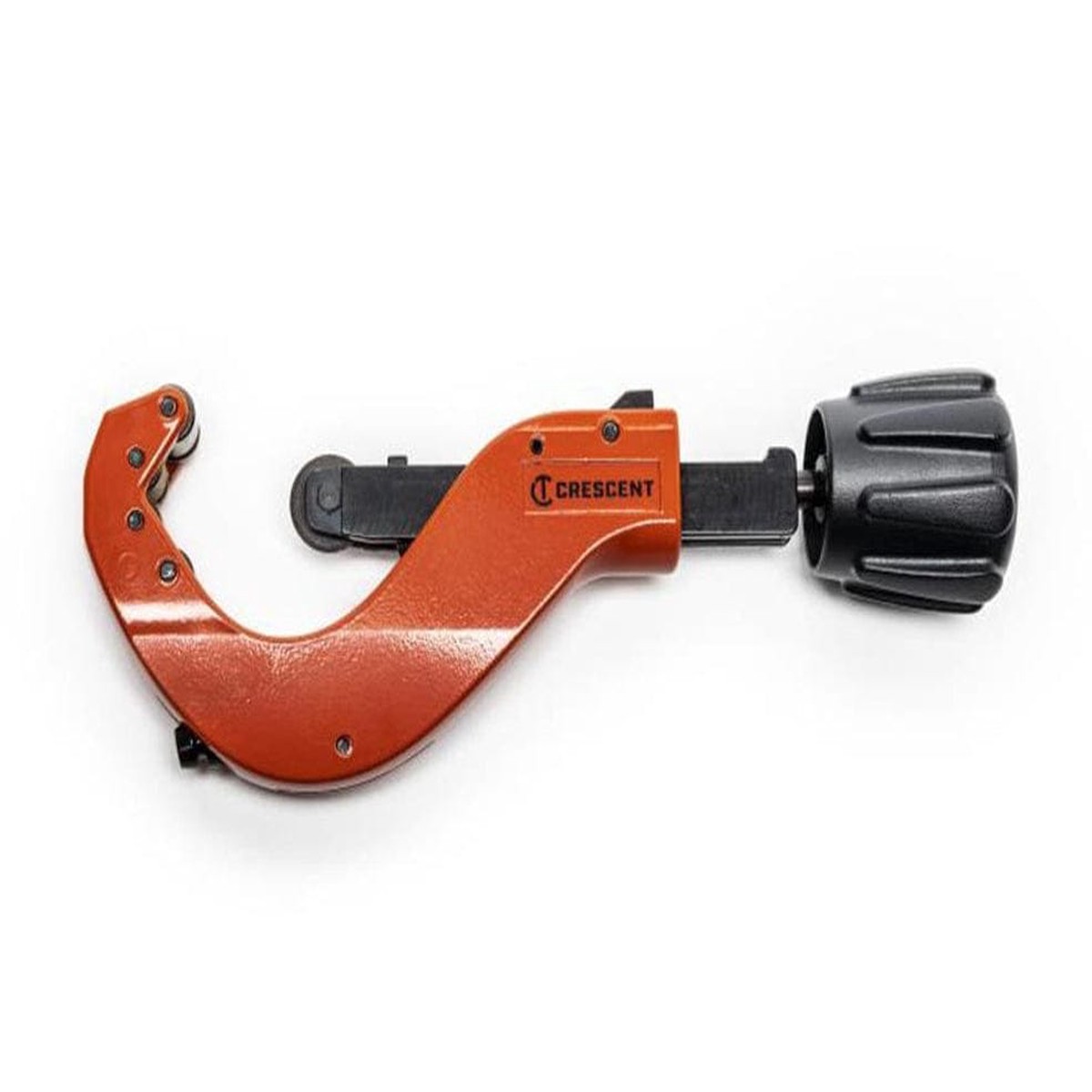 Crescent 2-1/8 Inch Metal Pipe Cutter CMPC218 Heavy-Duty for Copper Brass Aluminum Plumbing with 4 Rollers Built-in Reamer and Quick Release
