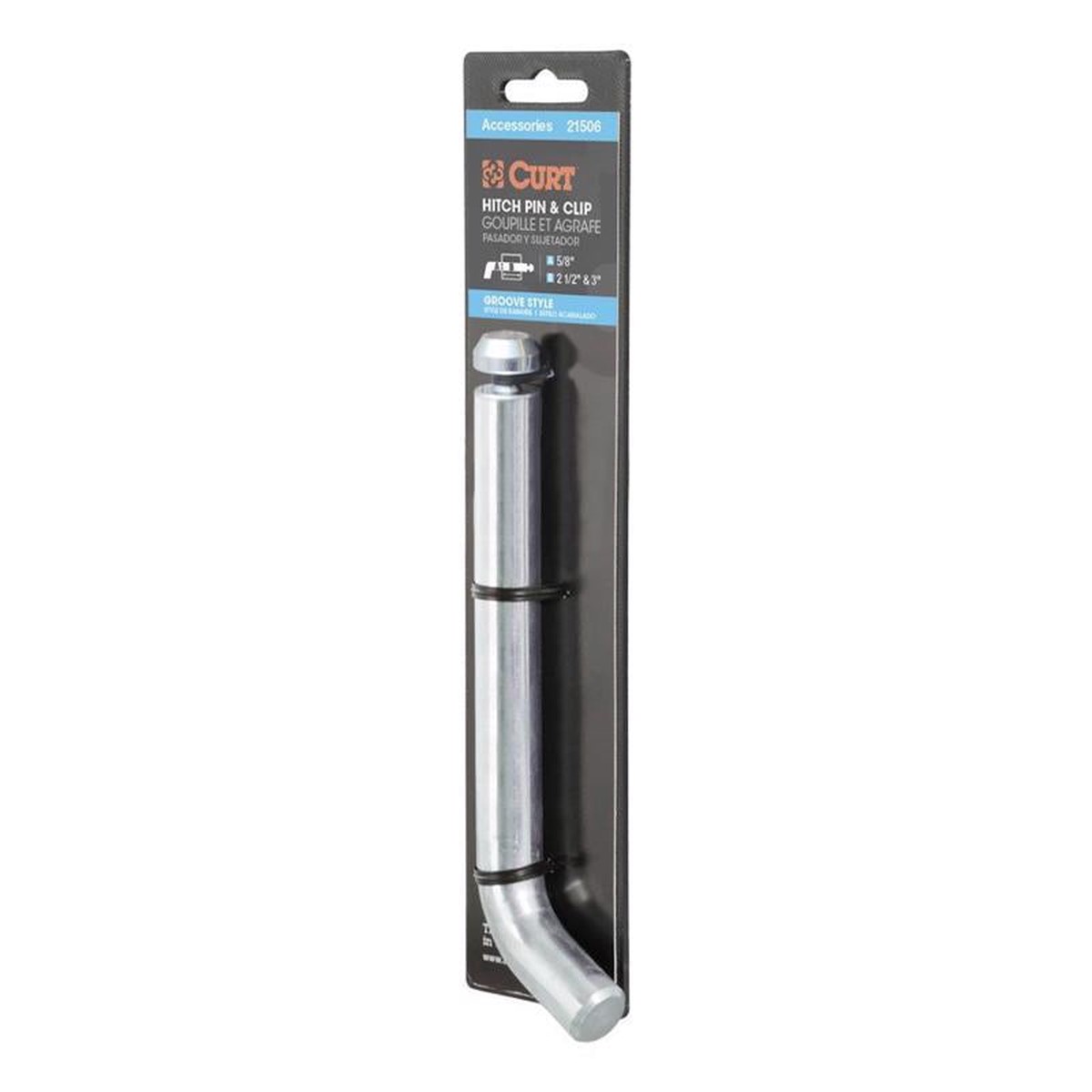 Curt 21506 Hitch Pin and Clip Steel Zinc Plated