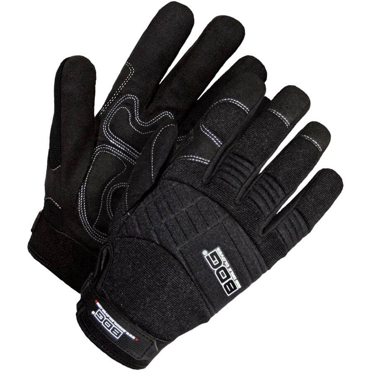 Leather Mechanics Gloves 8211 with Gel Padded Palm Extra Large