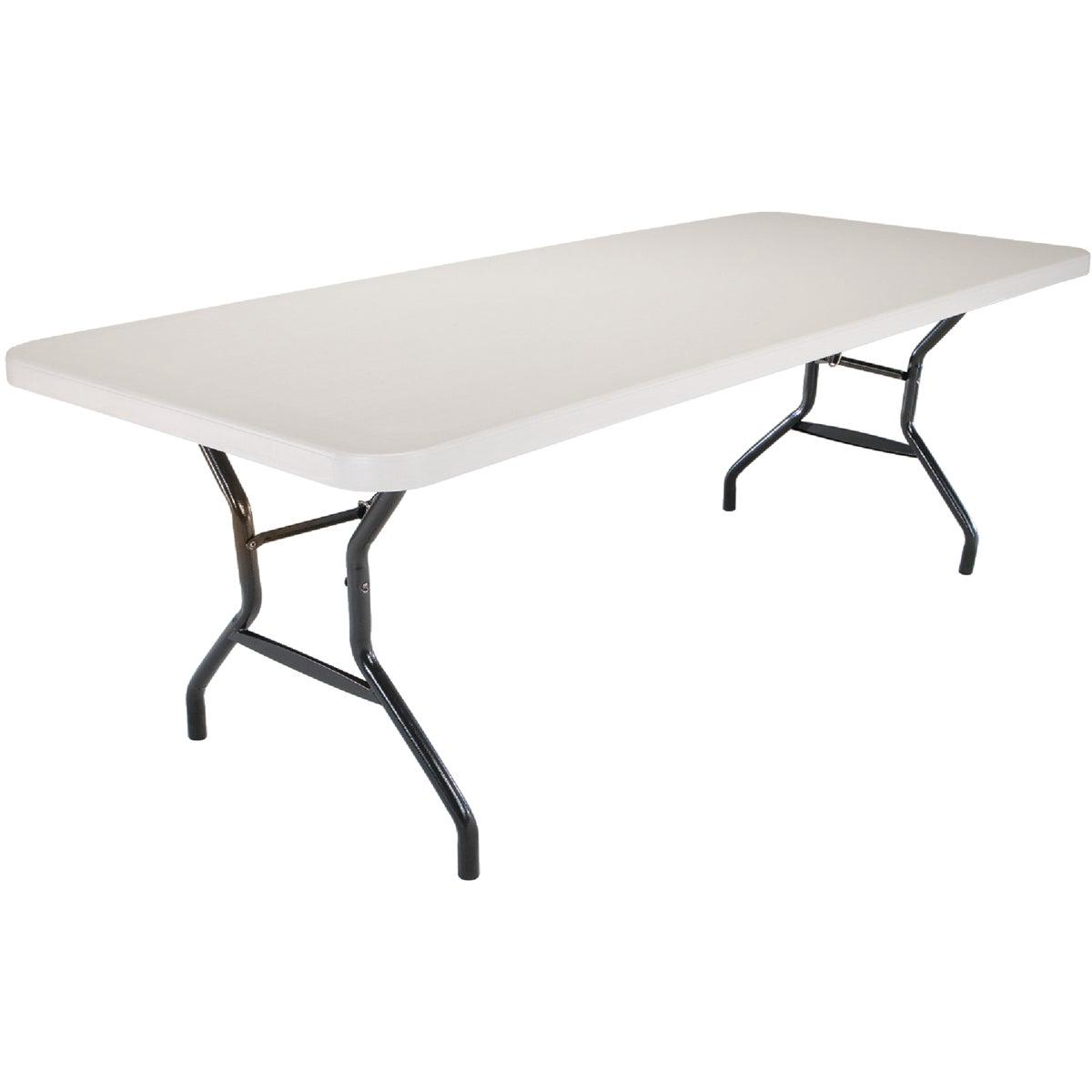 Lifetime 8 Ft x 30 In White Granite Commercial Grade Folding Table