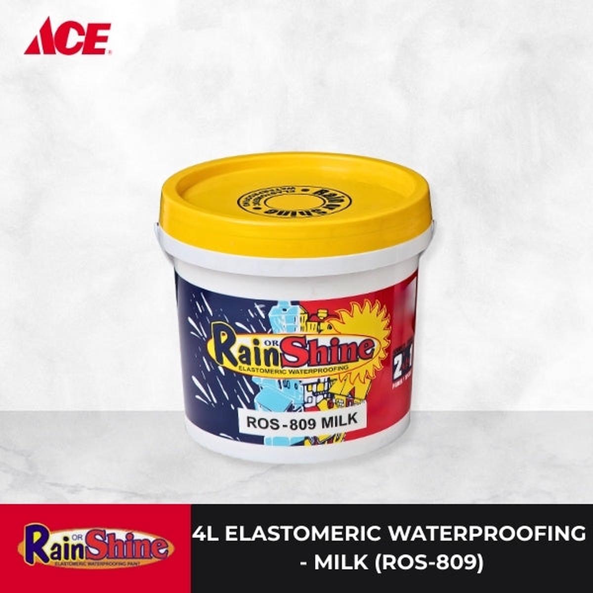 RAIN OR SHINE 4L Elastomeric Waterproofing - Milk (ROS-809)