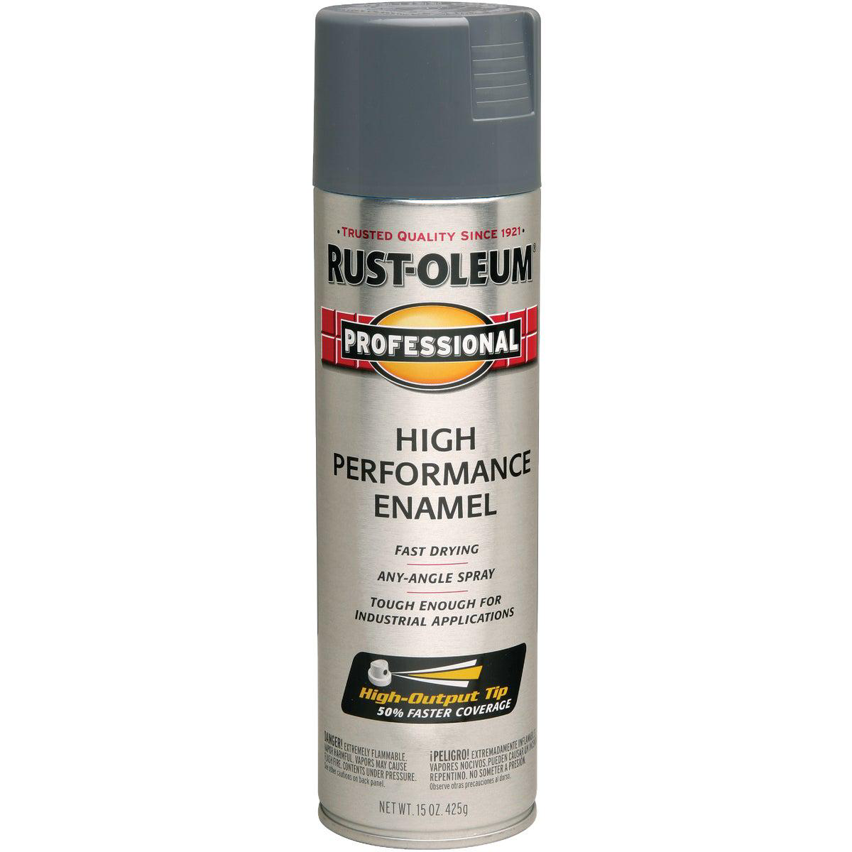 Rust-Oleum Professional Fast Dry 15 Oz Gloss High Performance Enamel Spray Paint Dark Machine Gray