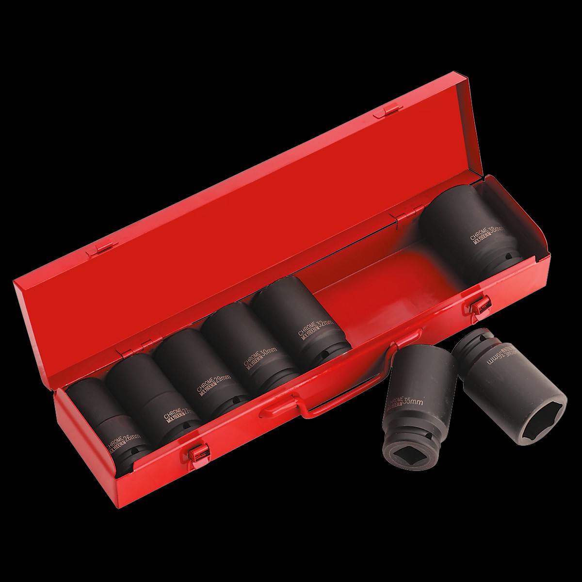 Sealey AK80/9M 8pc 3/4"Sq Drive Deep Impact Socket Set