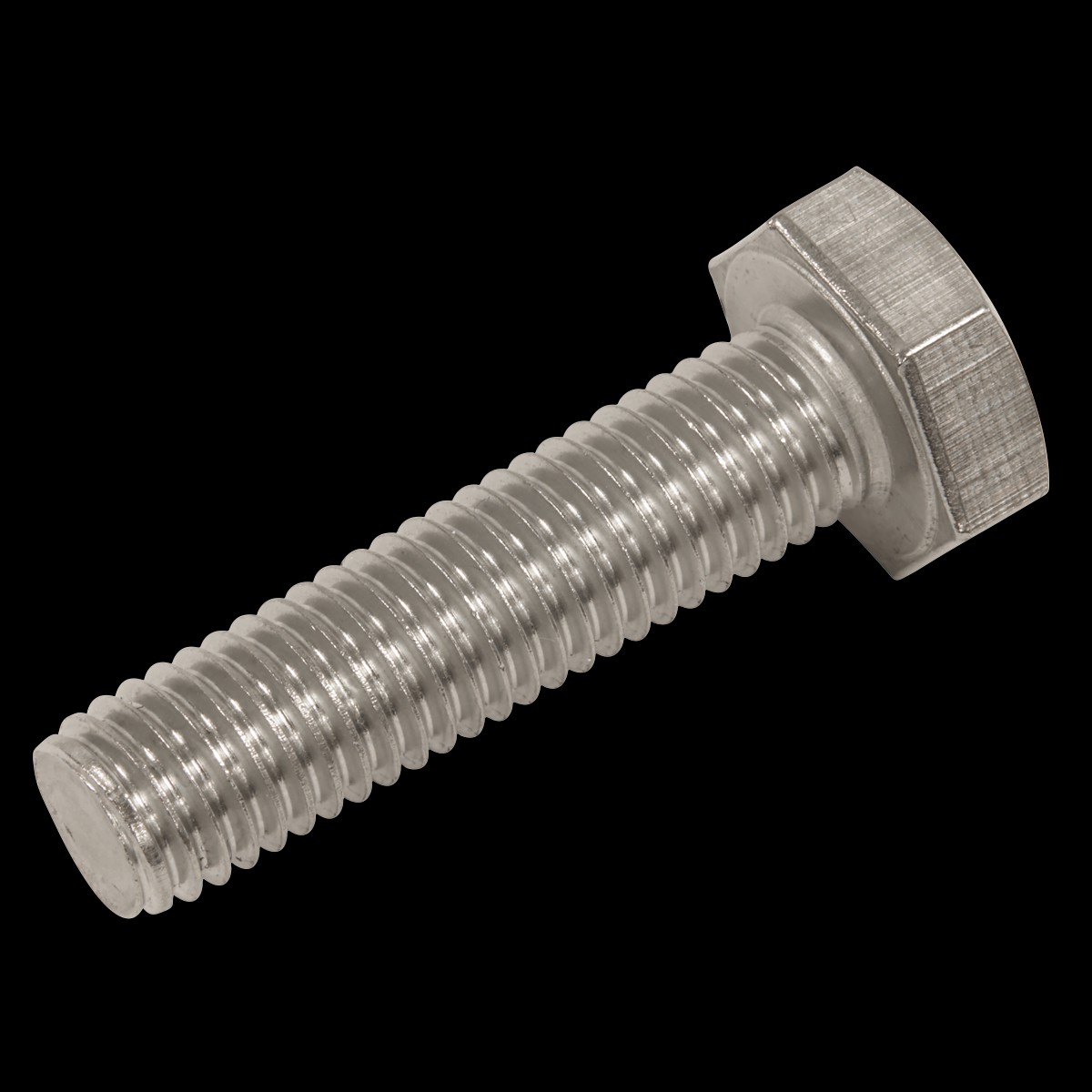 Sealey S1040 Stainless Steel Hex Head Set Screw DIN 933 - M10 X 40 A2 - Pack of 25