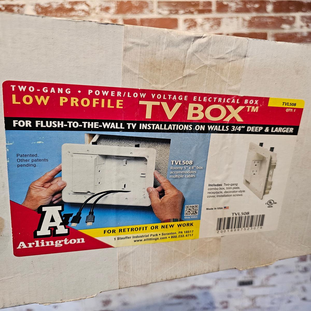 Arlington Low-Profile TV box