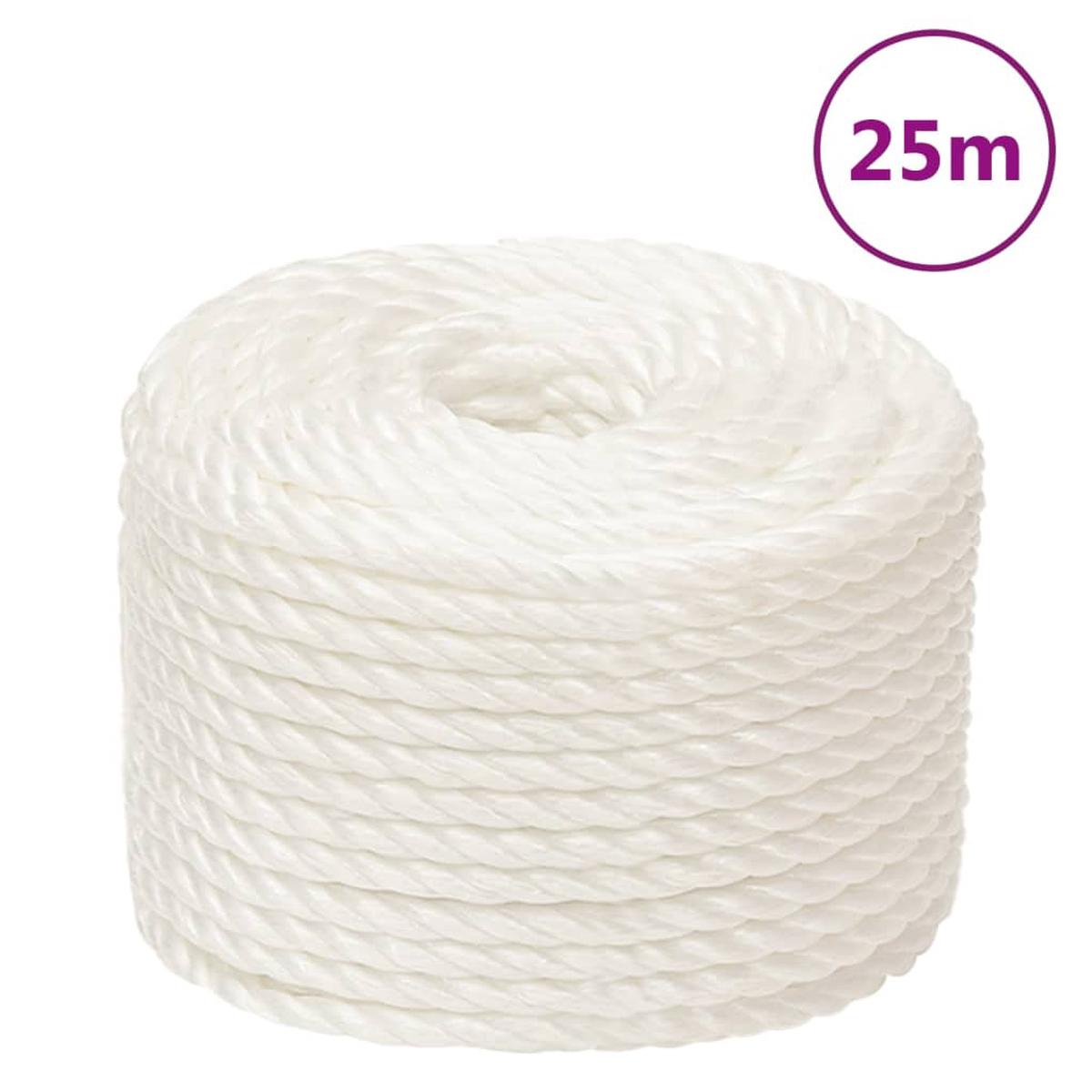 Berkfield Work Rope White 16 mm 25 m Polypropylene