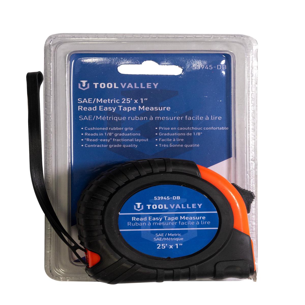 DYN- 53945-DB, READ EASY TAPE MEASURE