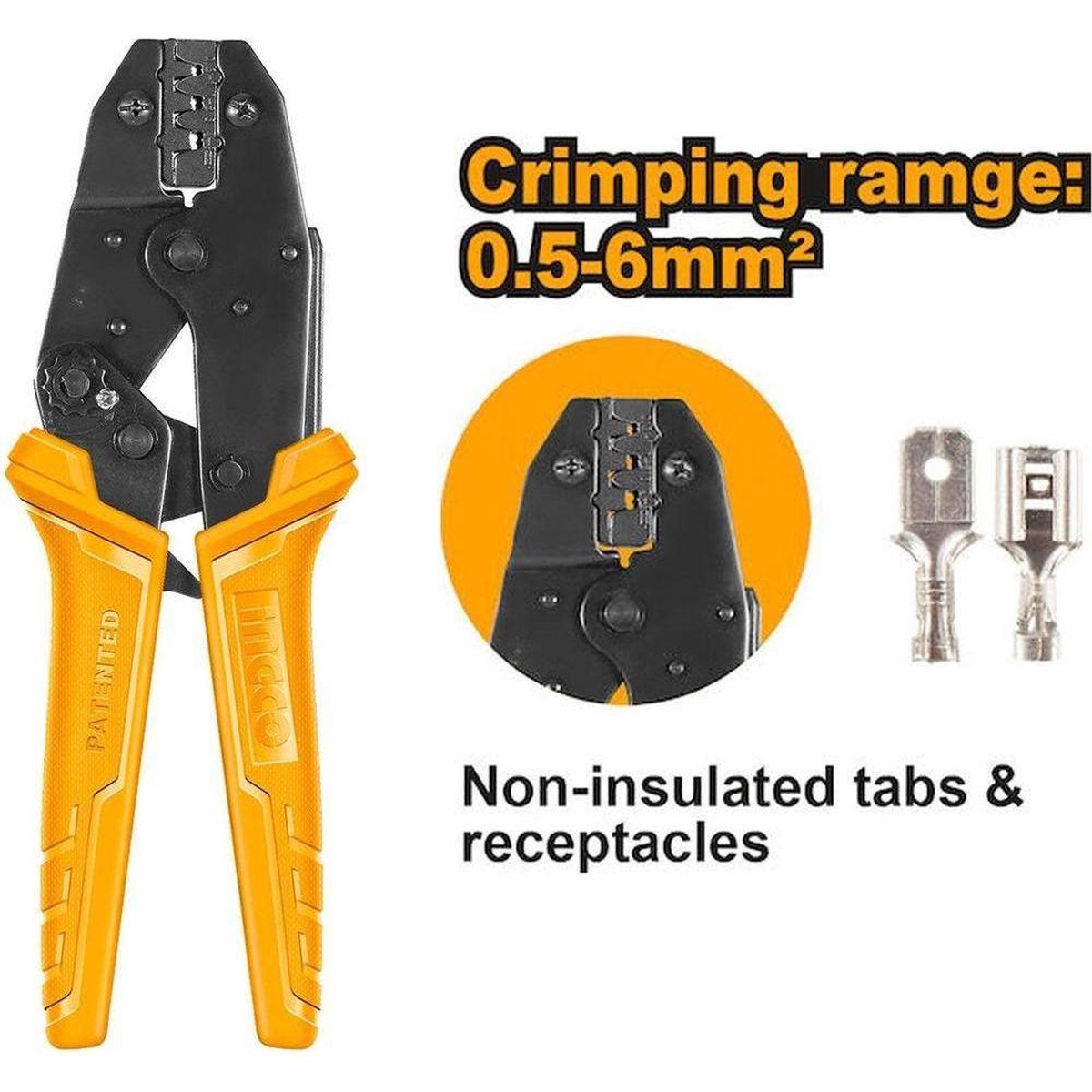 Ingco HRCPC0506 Ratchet Crimping Plier