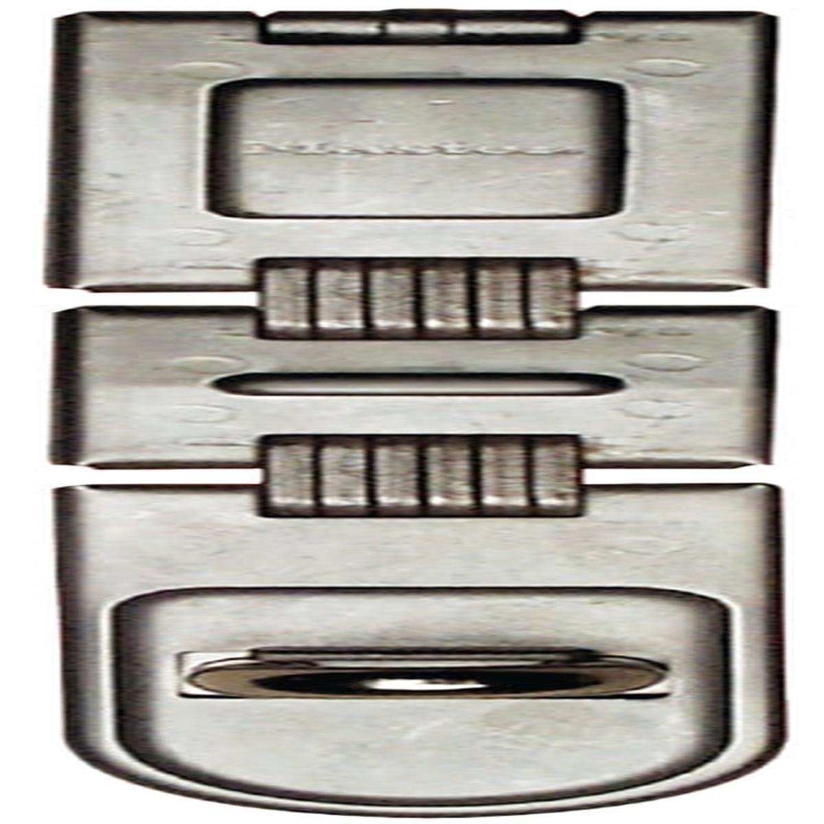 Master Lock 722DPF Latching Hasp 7-34 in L 1116 in W Steel Zinc 716 in Dia Shackle