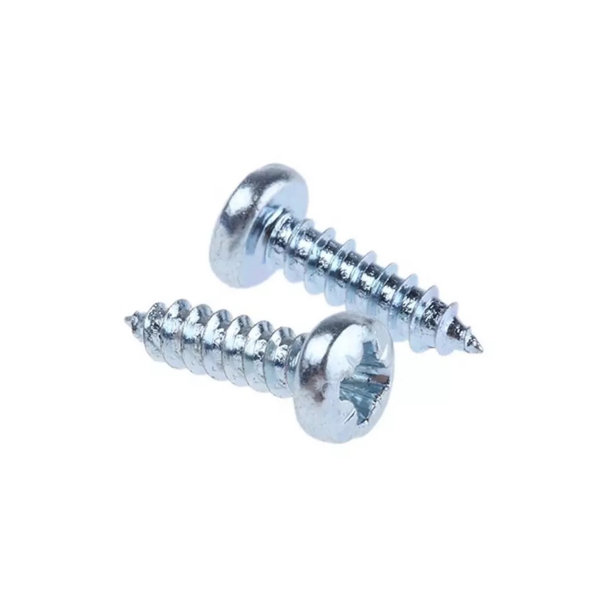 No.2(2.2mm) X 9.5mm Phillips Pan Head Self Tapping Wood Screw Mild Steel with Zinc plating