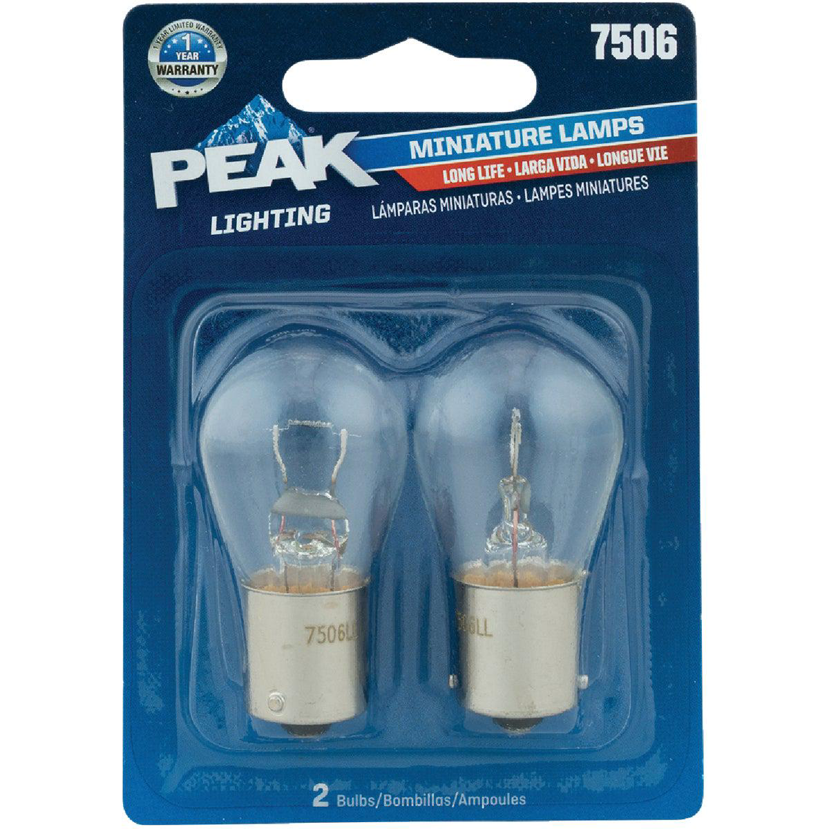 PEAK 7506 135V Mini Incandescent Automotive Bulb (2-Pack)