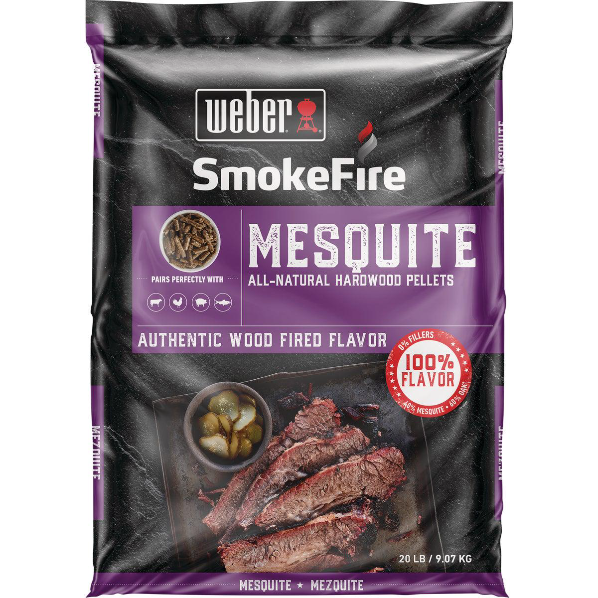Weber SmokeFire 20 Lb Mesquite Wood Pellet
