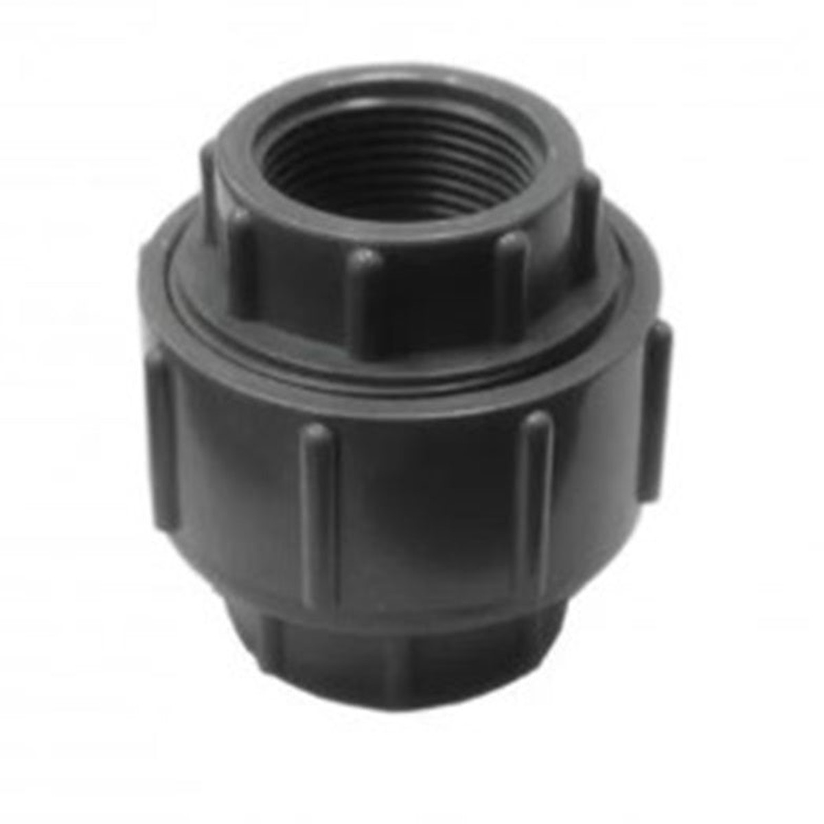 20mm PVC Threaded Barrel Union - Grey