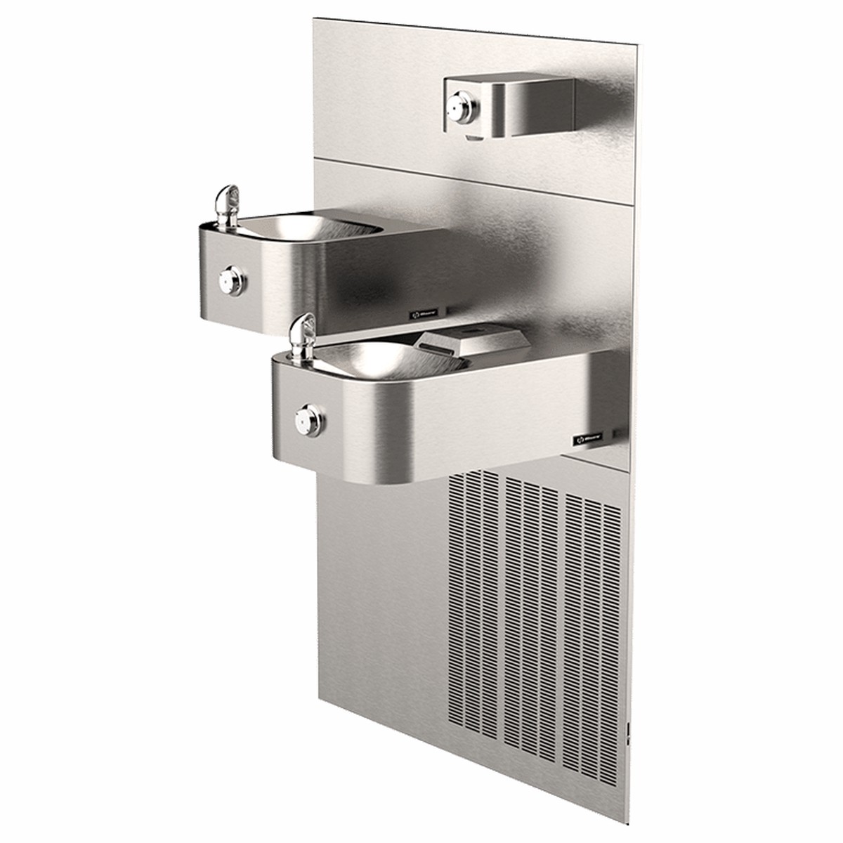 ADA Vandal-Resistant Chilled Dual Drinking Fountain And Bottle Filler