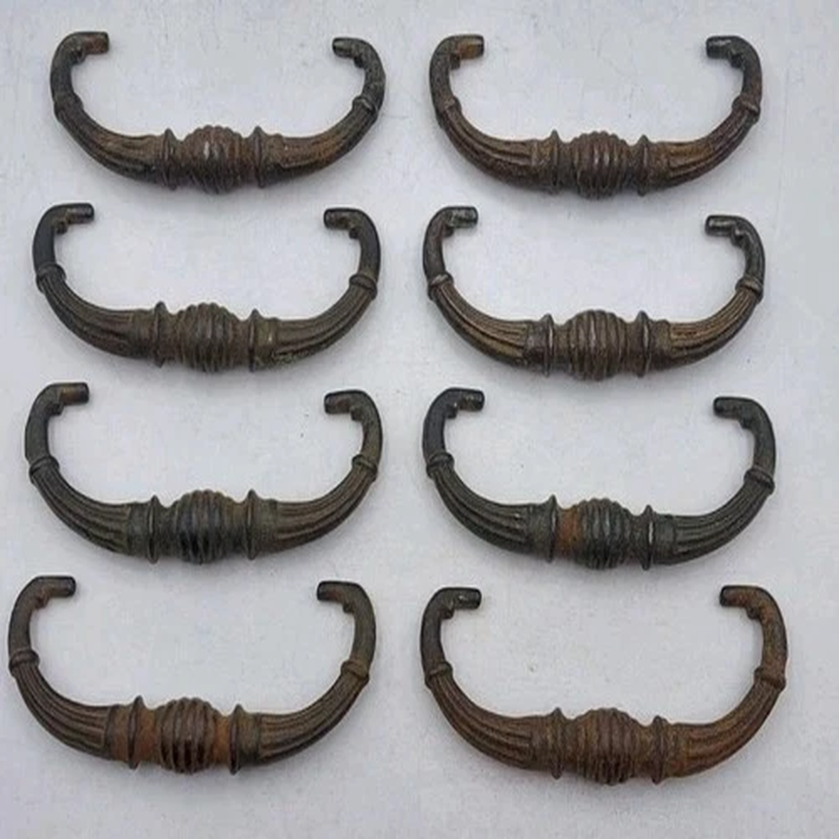 Antique Victorian Drawer Bails Pulls Handle Old Vintage Metal Hardware Lot of 8