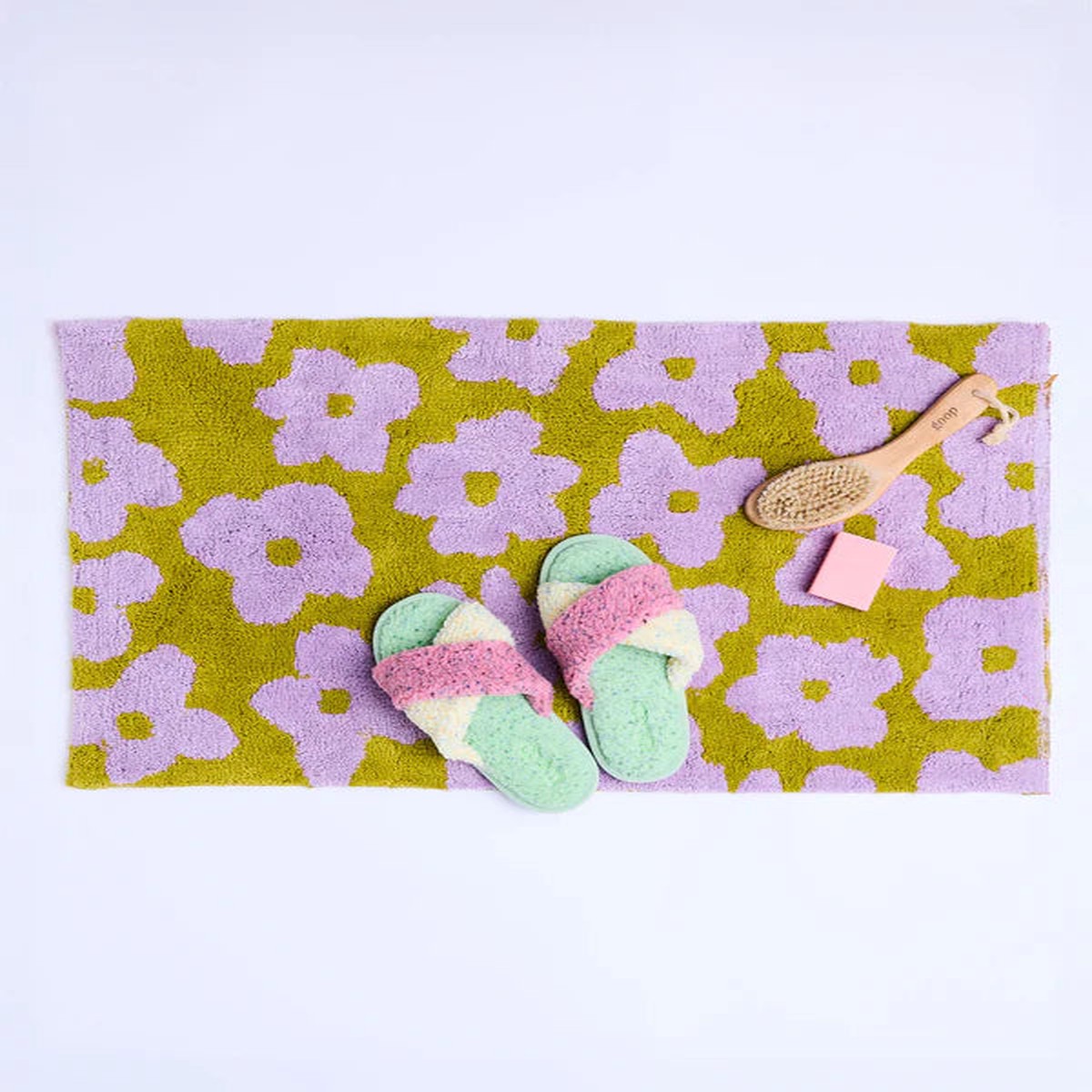 Big Flower Bath Mat