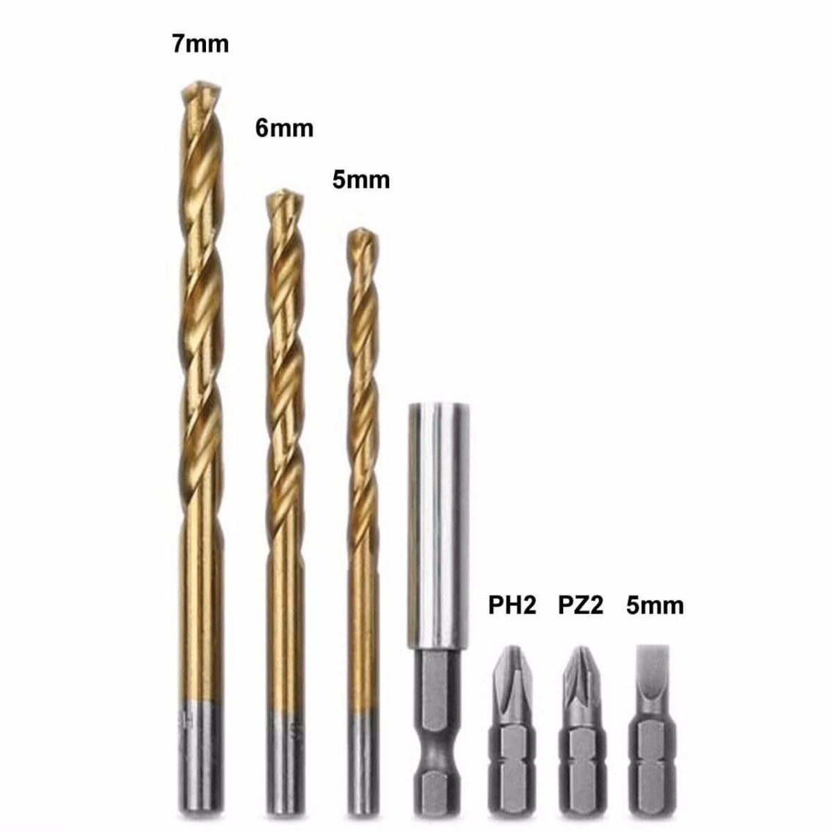 Makita P-90205 7pc Drill and Driver Bit Set
