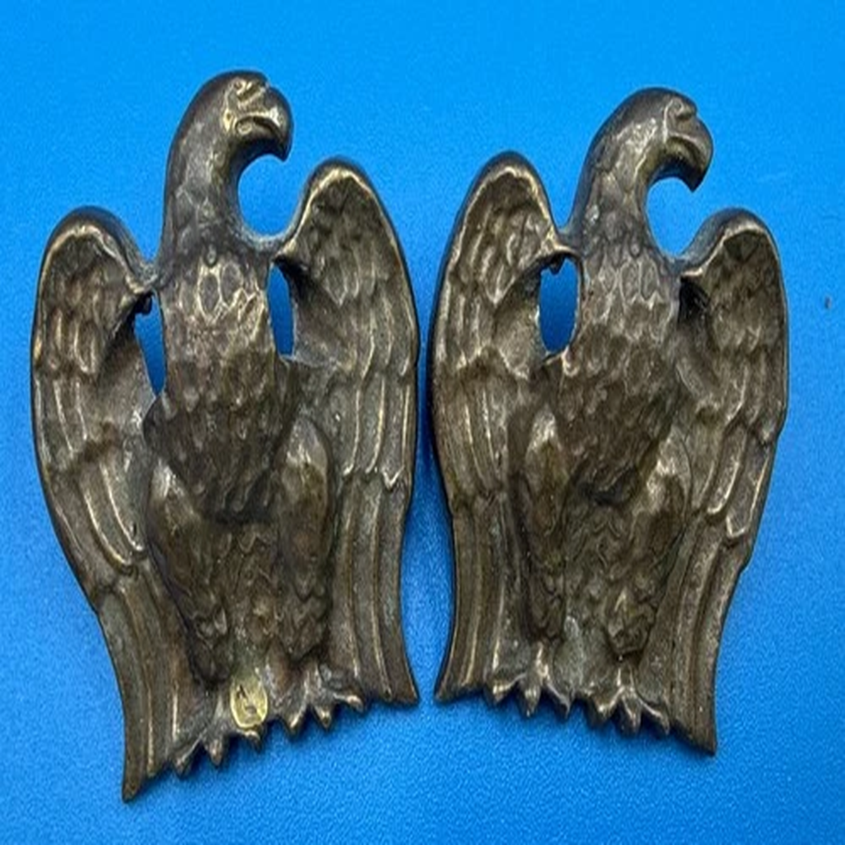 Vintage Brass Bald Eagle Drawer Pulls (set of 2) Eagles Furniture Hardware