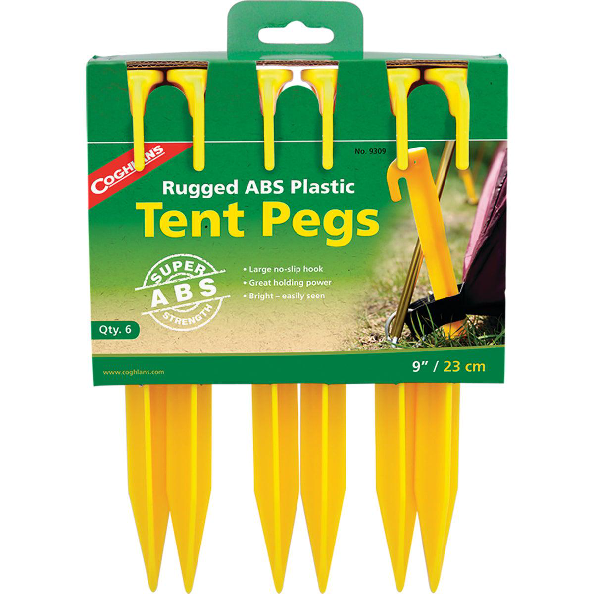 Coghlans 9 In ABS Tent Peg (6-Pack)