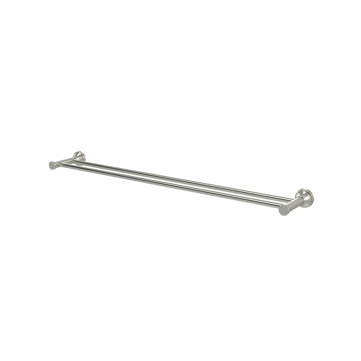 Meir Harrington Double Towel Rail Brushed Nickel