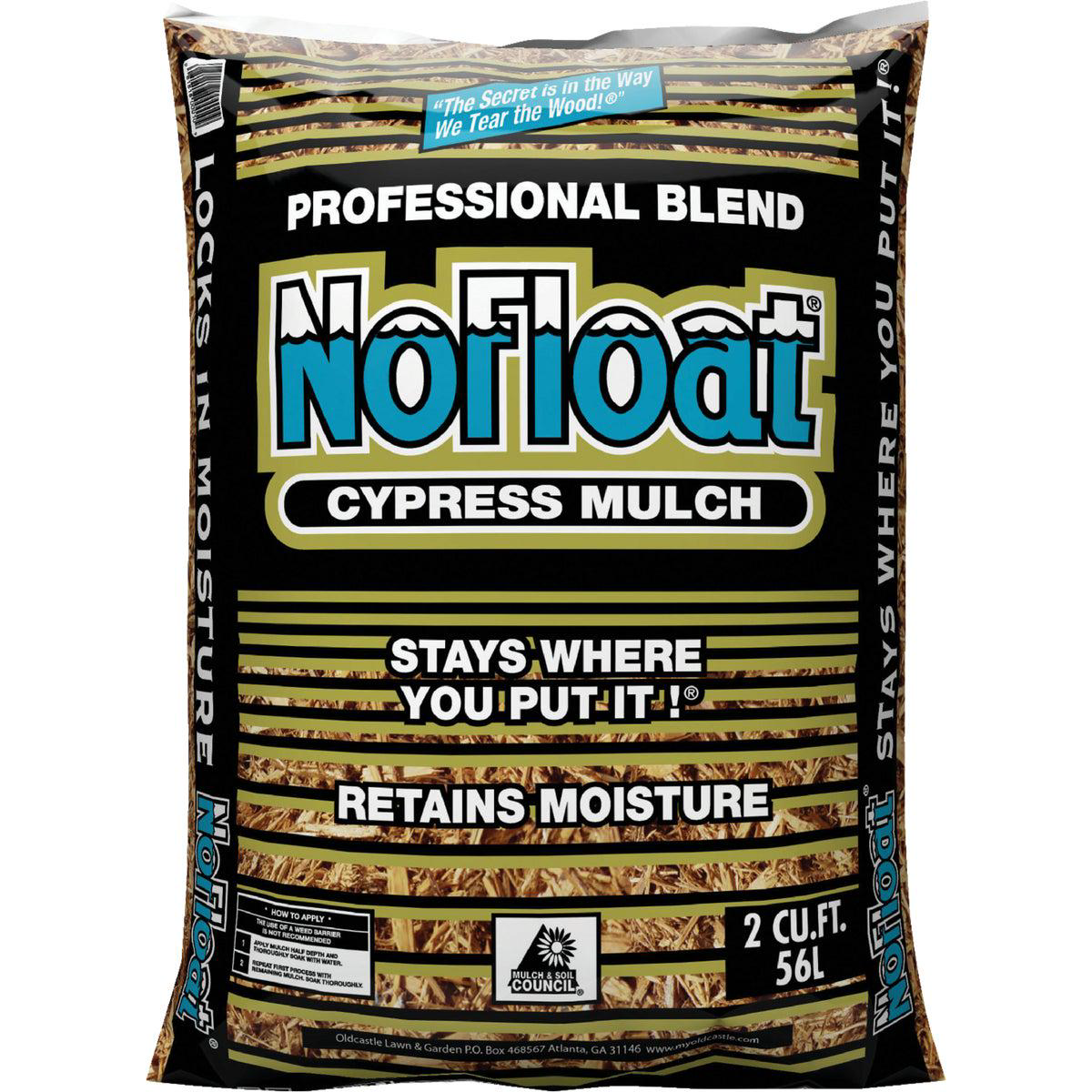 No Float 2 Cu Ft Rich Brown Cypress Mulch