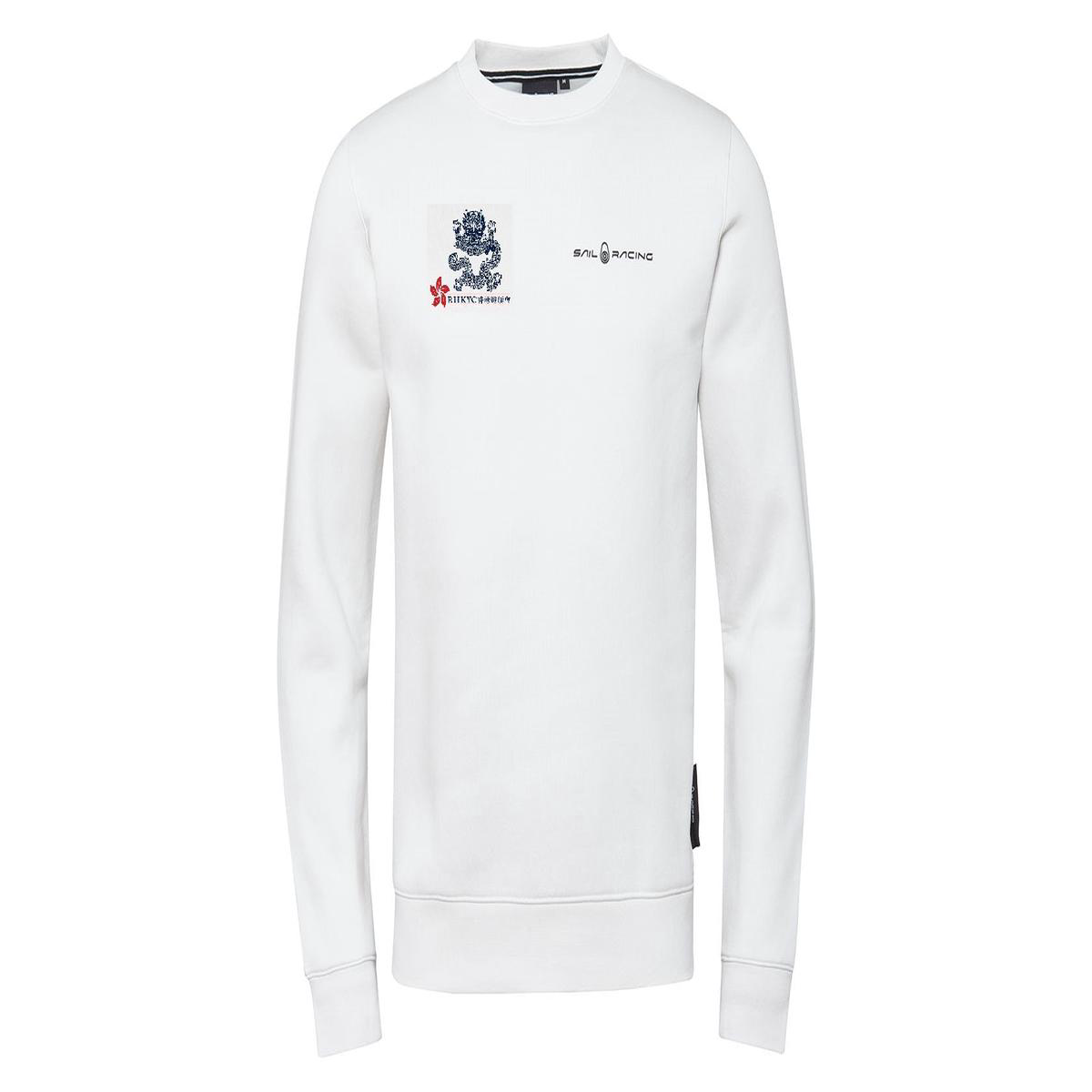 Sail Racing Bowman Logo Sweater with Logo 8211 XXL Storm White