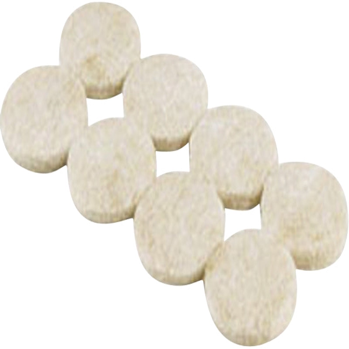 Shepherd Hardware 9953 Protective Pad Felt Cloth Beige 1-12 in Dia Round