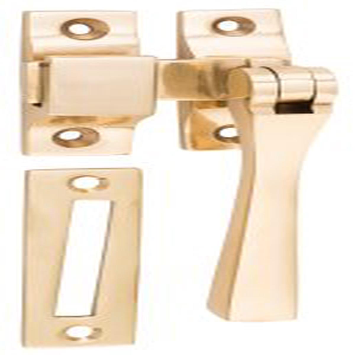 Square Casement Fastener by Tradco - W35xP30 | Polished Brass