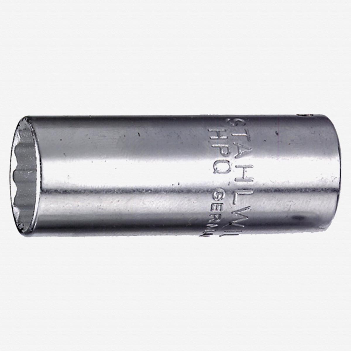 Stahlwille 40DL Extra Deep Socket, 1/4" Drive, 12 Point, 13 mm