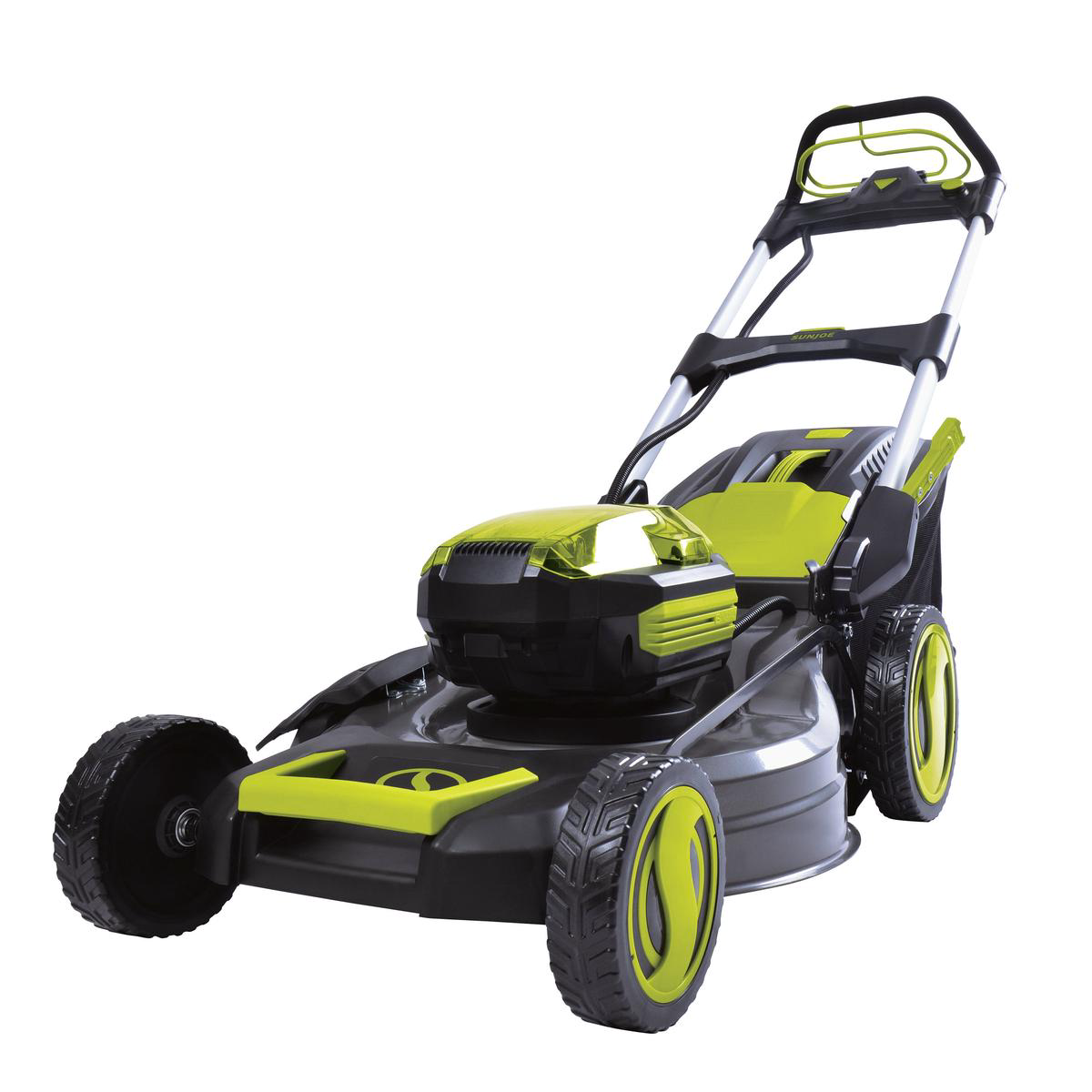 Sun Joe iON100V-21LM 100-Volt iONPRO Cordless Self Propelled Lawn Mower Kit 21-Inch W 50-Ah Battery and Charger