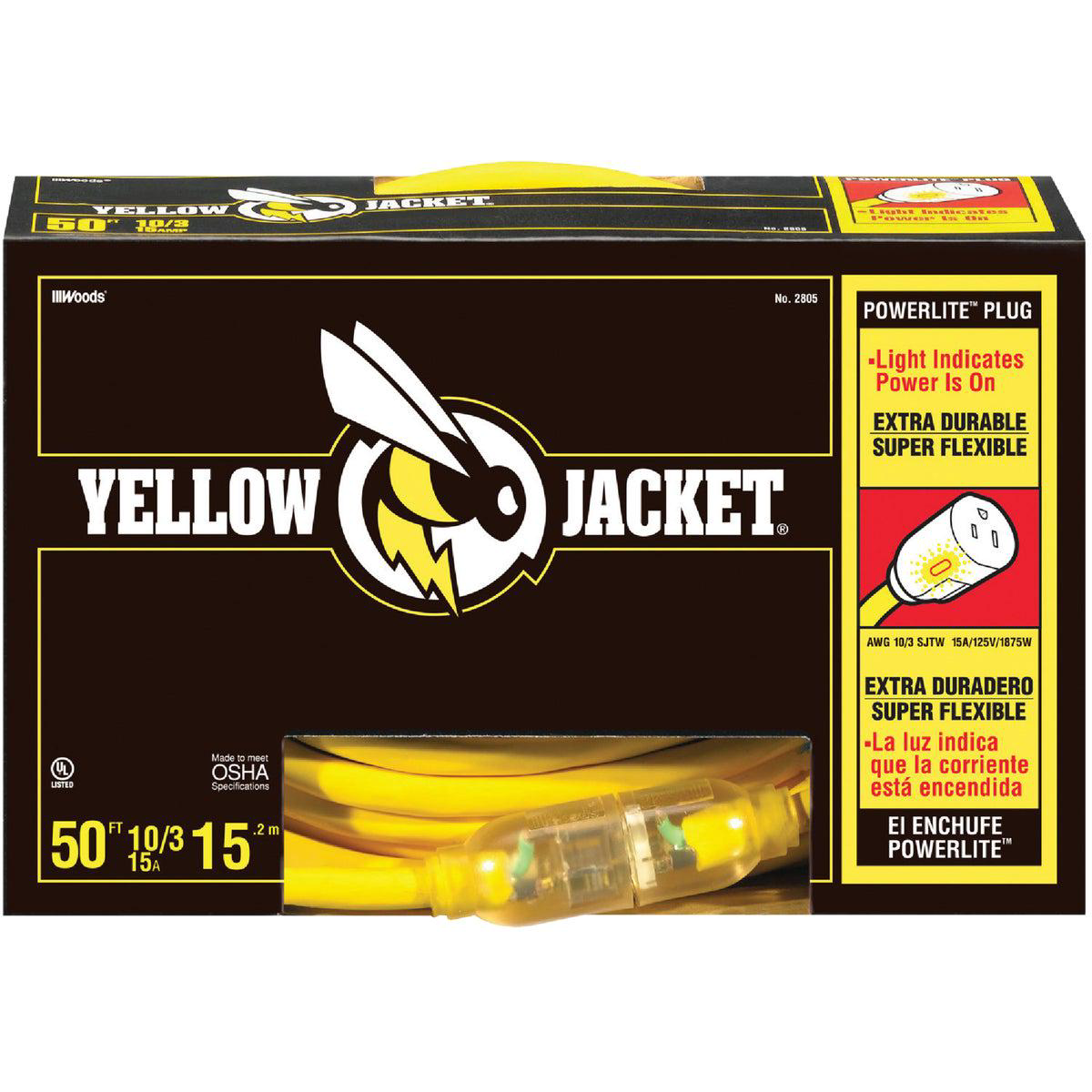 Yellow Jacket 50 Ft 103 Contractor Grade Extension Cord