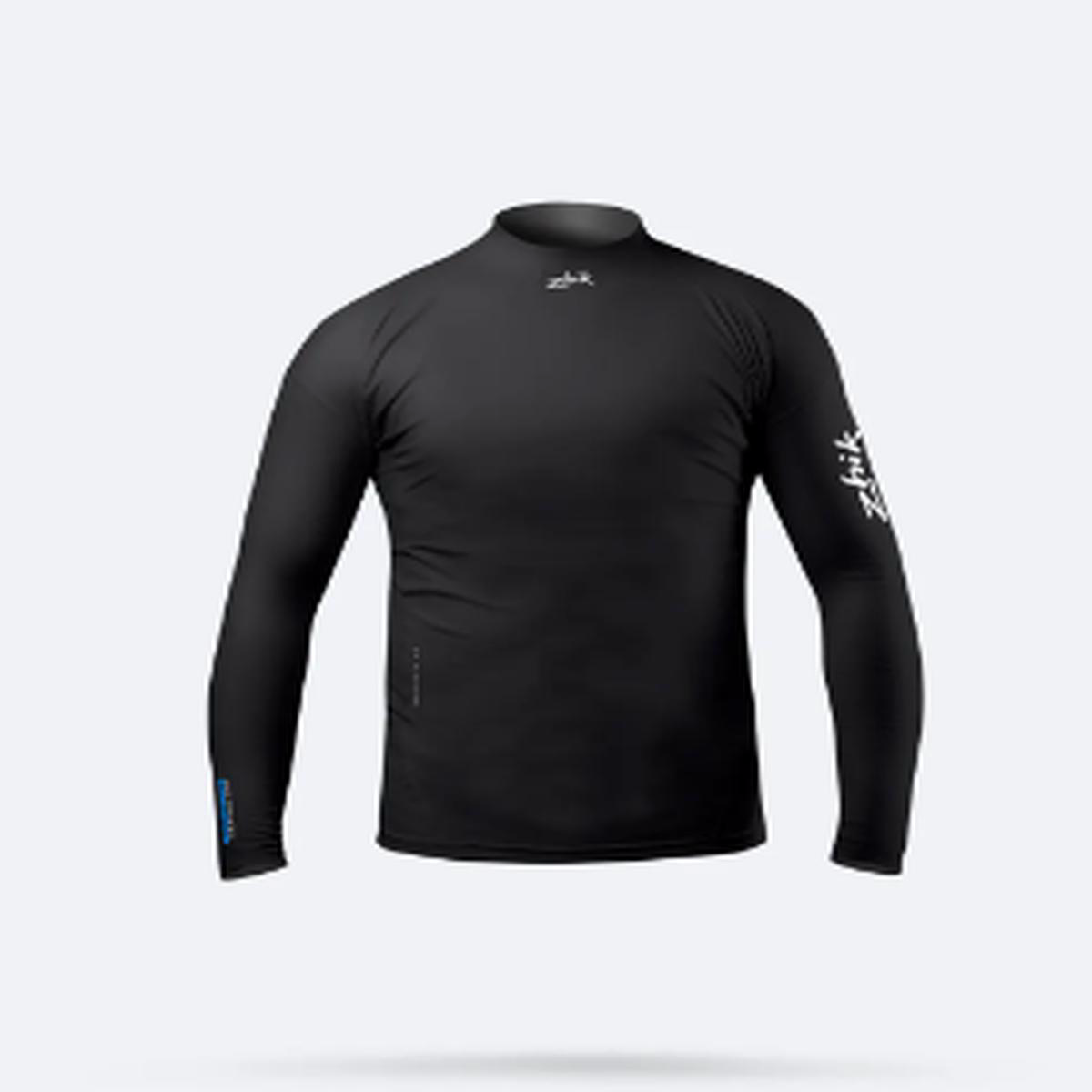 Zhik Youth Eco Spandex UPF50 Long Sleeve Rash Guard 8211 BLACK 8