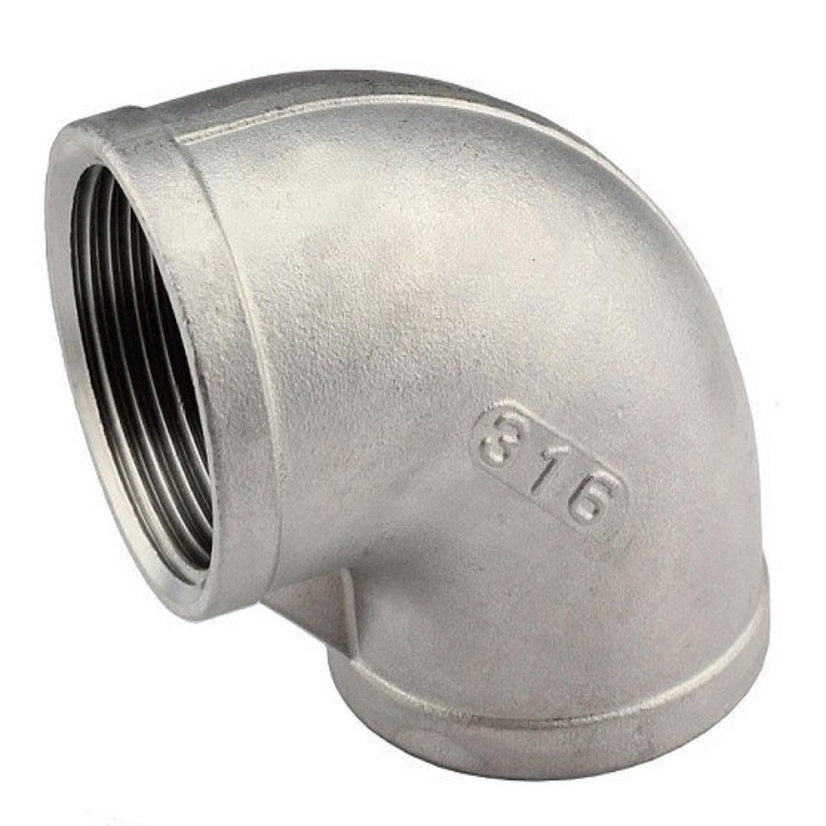 4" NPT 316 Stainless Steel 90 Degree Elbow Female Female 100mm