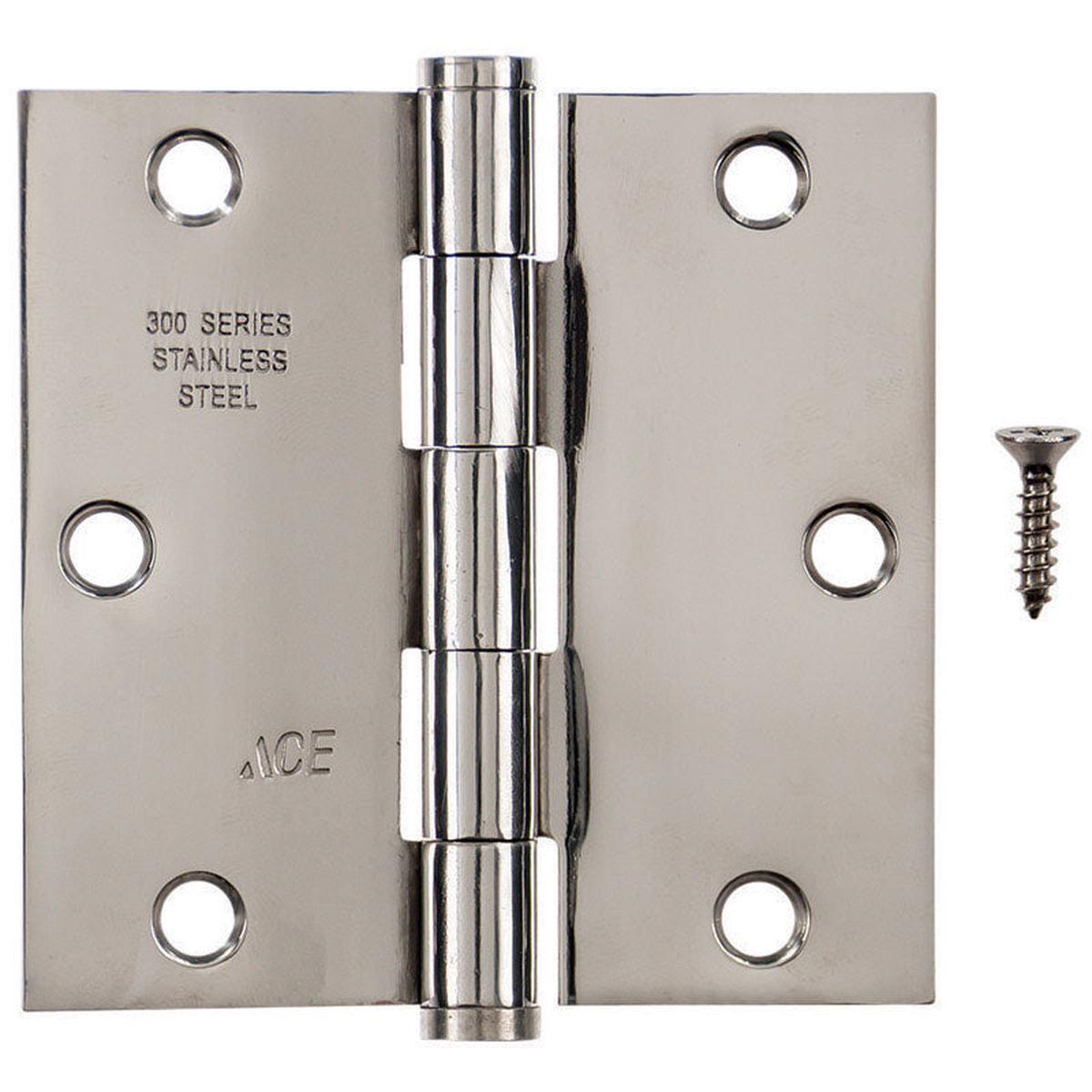 Ace Steel Residential Hinge 3-1/2 in. L Stainless Steel 1 pk
