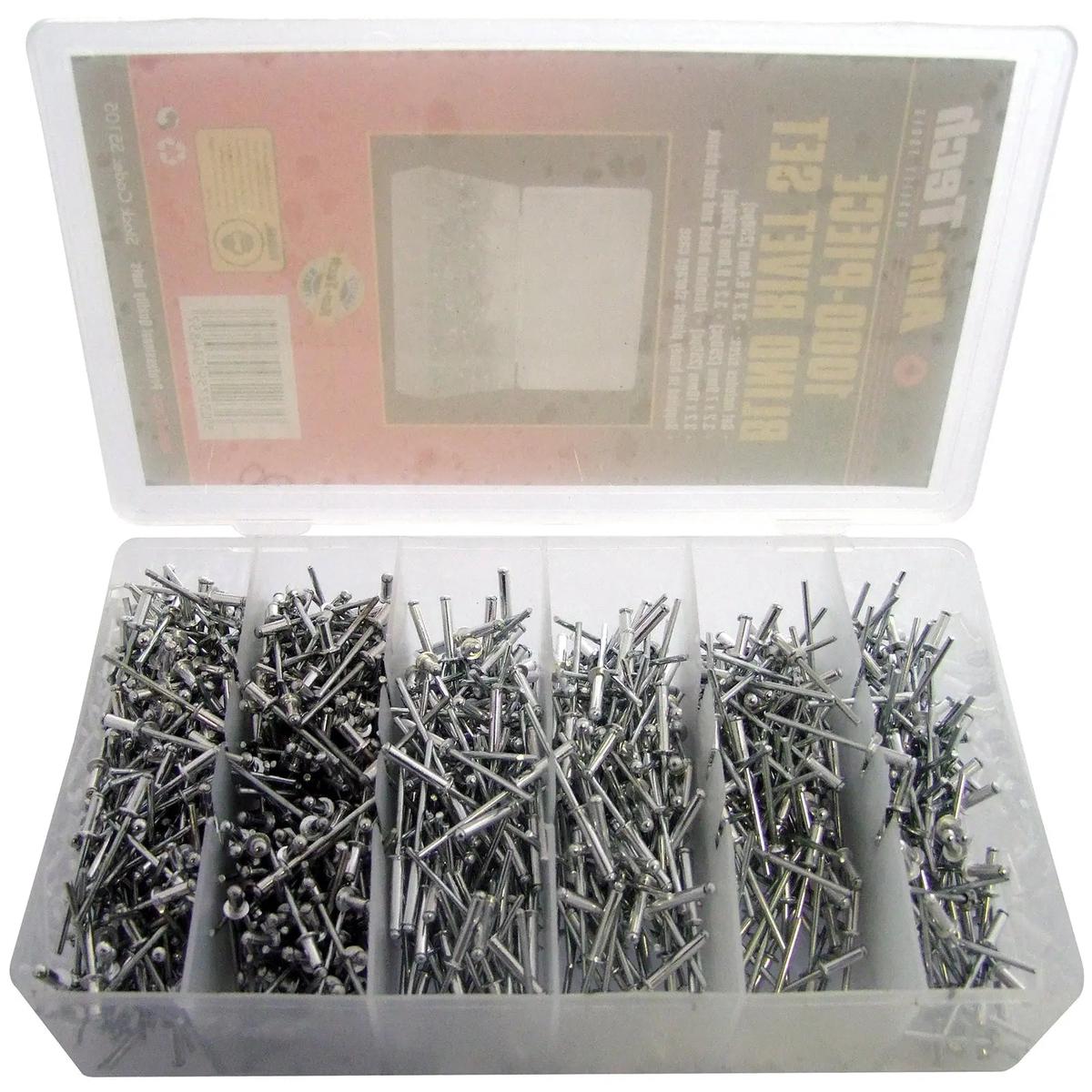 Amtech 1000 Piece Blind Rivet Set 6.4mm-16mm