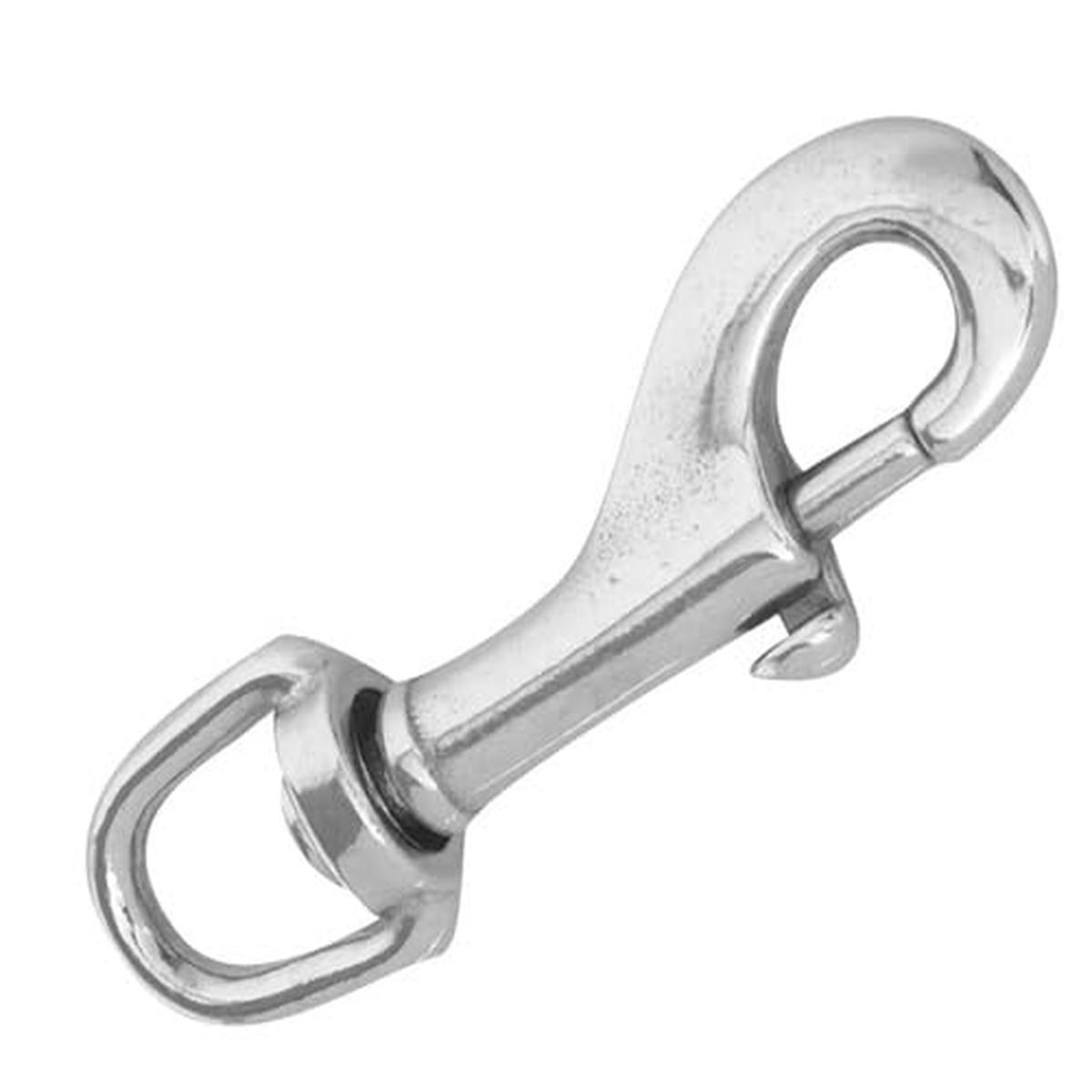 Apex T7631304 Stainless Steel 1/2" x 3-5/16" Swivel Round Eye Bolt Snap - Quantity of 8