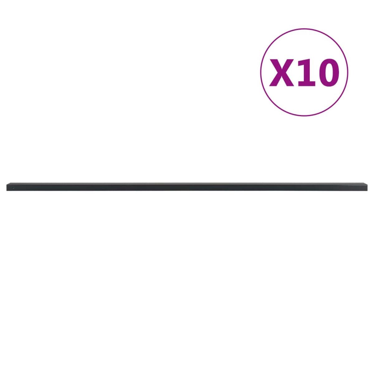 Berkfield Garden Fence Posts 10 pcs Grey 260 cm Steel
