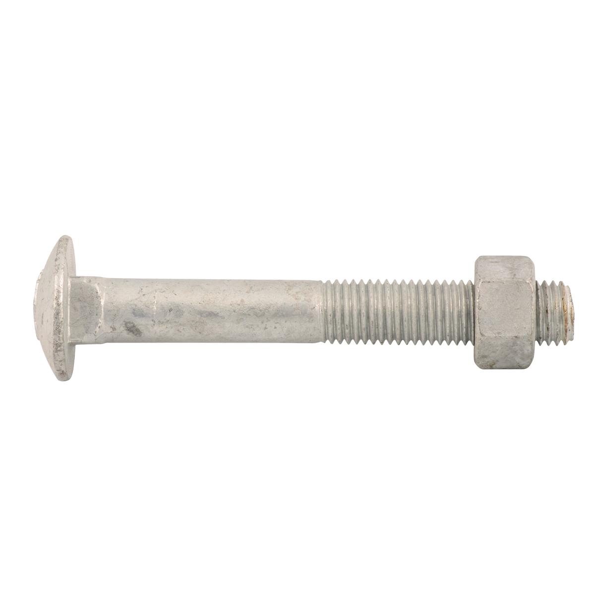 Bremick M16 x 100mm Cup Head Galvanised Bolt & Nut
