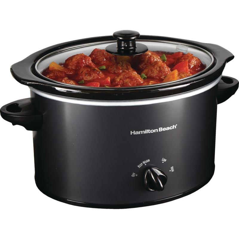 Hamilton Beach 3 Qt. Black Slow Cooker