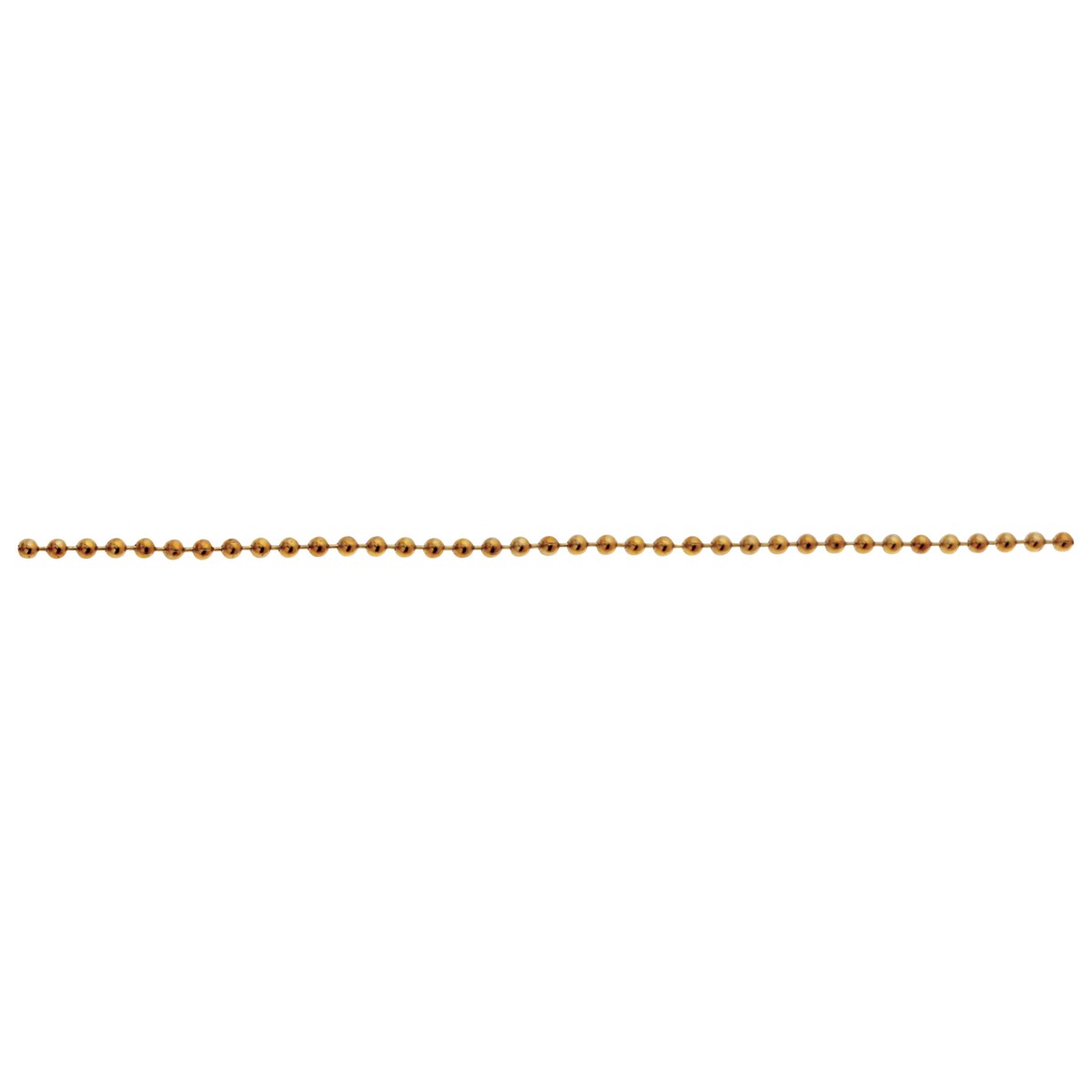 #3 Beaded Chain - 3/32" Diameter - 250 Foot Spool - Brass Finish - 48-Pack