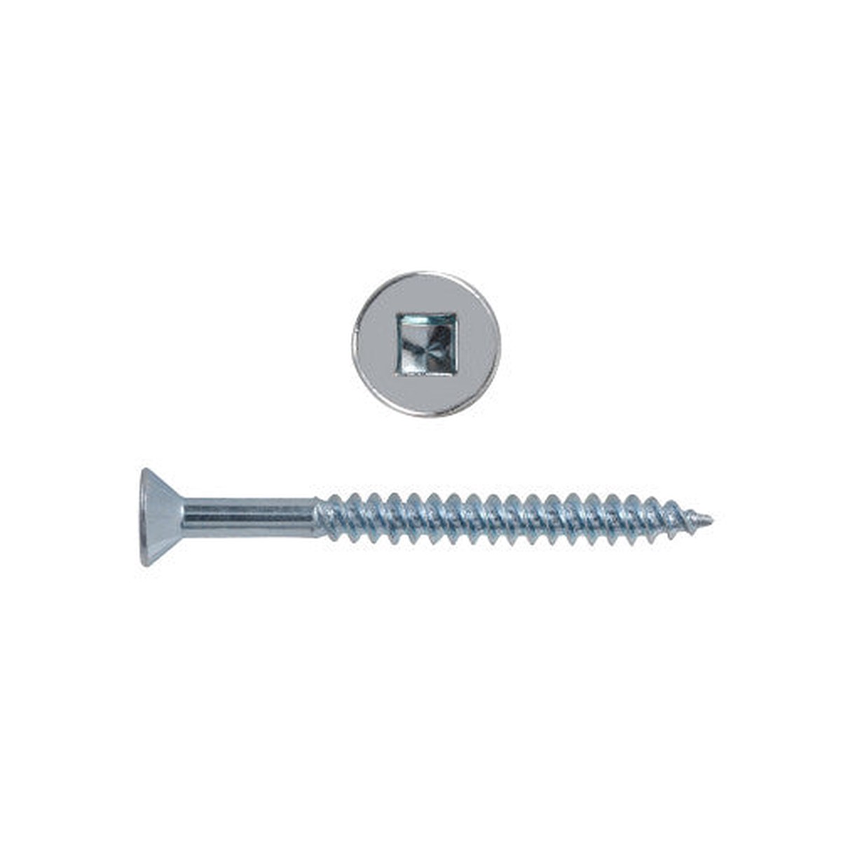 #10x4" Flat Head Zinc Wood Screw (2/Pack)