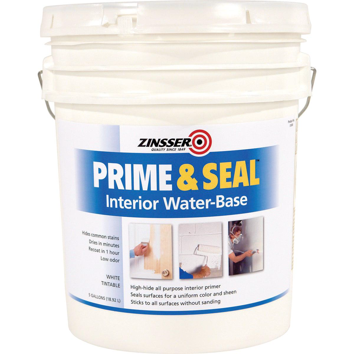 Zinsser Interior Prime 038 Seal Water-Based Primer White 5 Gal