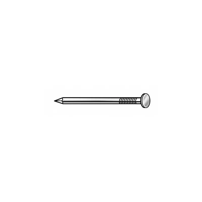 Zoro Tools Common Nail, 2-1/2 in L, 8d, Steel, Bright Finish, 10.25 ga 91 PK