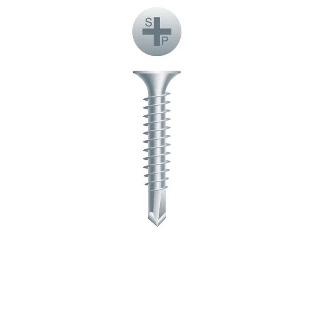 #10 Strong-Point Bugle Head 10-16 x 3-1/2, PH, Zinc