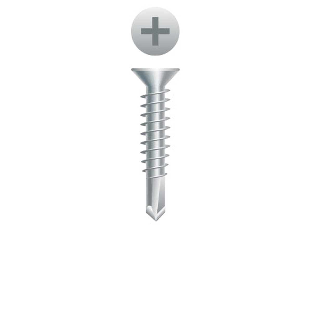 #10 Strong-Point Flat Head 10-16 x 1-1/2, PH, 410 Stainless Steel