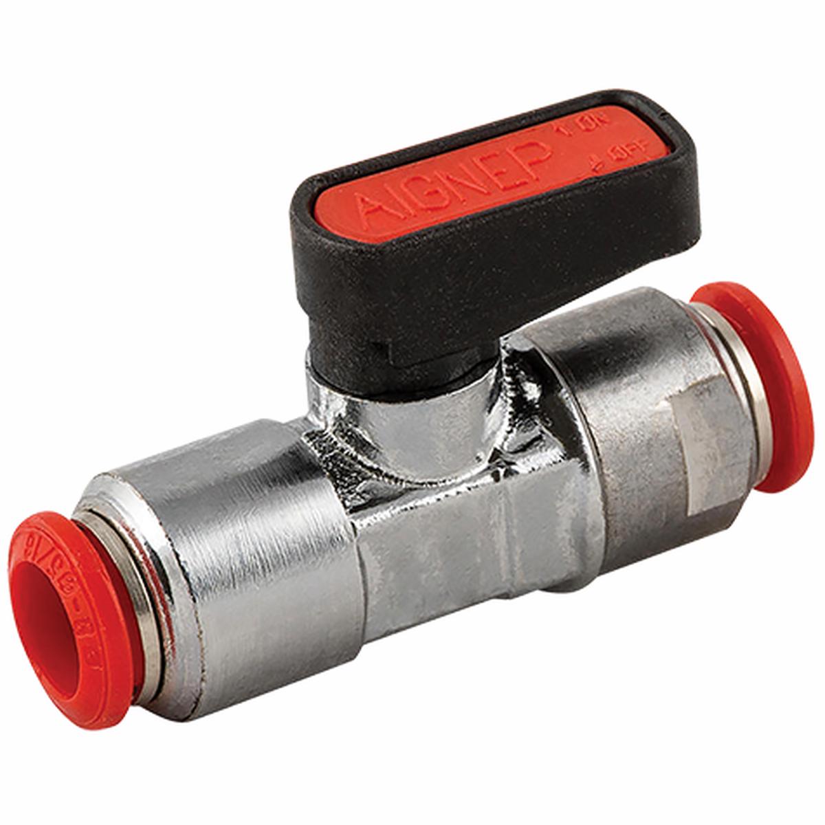 Push-in Brass Mini Ball Valves - 20 bar