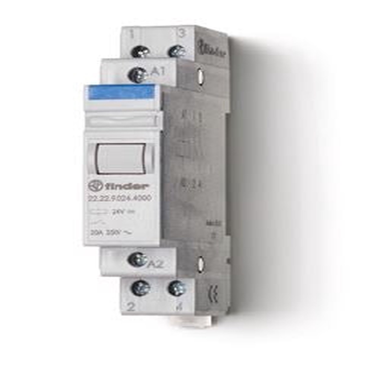 Relay Monostable 20A 24VDC 2N/O Din Rail Mount